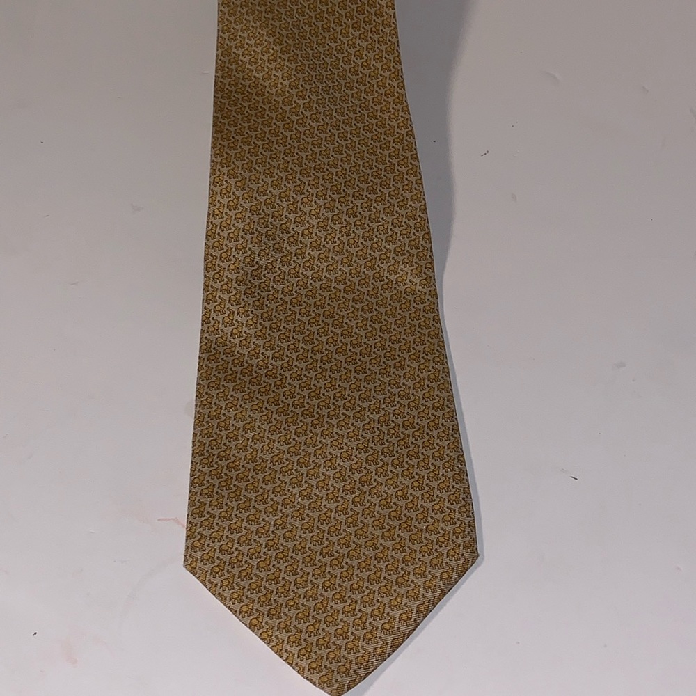 Brooks Brothers Makers All Silk Tie Elephant Print